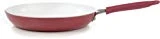 WearEver C94307 Pure Living Nonstick Ceramic Coating Scratch Resistant FTFE PFOA and Cadmium Free Dishwasher Safe Oven Safe Saute Pan Fry Pan Cookware, 12-Inch, Red