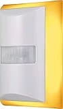 GE Enbrighten SleepLite LED Amber Night Light, Plug-in, Dusk-to-Dawn, Melatonin, Natural Sleep Cycles, Ideal for Bedroom, Nursery, Bathroom, Hallway, 39441, 1 Pack, White | Motion Select