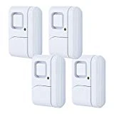GE Personal Security Window/Door Alarm, 4-Pack, DIY Home Protection, Burglar Alert, Wireless Alarm, Off/Chime/Alarm, Easy Installation, Ideal for Home, Garage, Apartment, Dorm, RV and Office, 45174