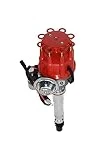 A-Team Performance Complete Distributor R2R Ready 2 Run Compatible with Chevy GM Small Block/Big Block SBC/BBC 283 305 307 327 350 400 396 427 454 Two Wire Installation Red Cap