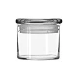 Libbey 15-Ounce Cylinder Jar with Glass Lid, Set of 6