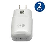 Original LG QuickCharge 3.0 Wall Charging Fast Adapter for G5 G6 NEXUS 5X 6P V10 V20 V30 - 2 PACK - Bulk Packaging