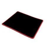 Gaming Mouse Pad,Qcute Large Wateproof Mouse Mat,Stitched Edges Non-Slippery Rubber Base Mats with Smooth Surface and Precise Tracking,Soft and Durable (L 11.6 x W 9.6', Red)