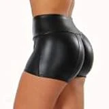 RQWEIN Women Sports Short Booty Sexy Lingerie Gym Running Lounge Workout Yoga Spandex Short Leggings Hot Costume Black