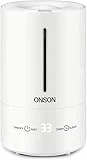 ONSON Humidifiers for Bedroom, 4.5L Top Cool Mist Humidifier, Quiet Ultrasonic Humidifier with LED Display, 3 Mist Level Adjustable Sleep Mode, Smart Air Humidifiers for Large Room