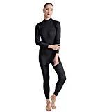 SailBee Women Full Body One Piece Long Sleeve 2MM Neoprene Diving Wetsuit Top Warm Protection (Black, M)
