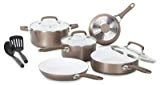T-Fal/Wearever C944SA64 Pure Living Cookware Set, Ceramic Interior, 10-Pc. - Quantity 1