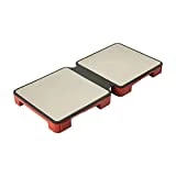MyHotMat Modular 2 Dish Foldable Warming Trays, Buffet Style, Adjustable Heated Plates for Stylish Serving in Events, Home Parties, Restaurants, Pack of 2, Red