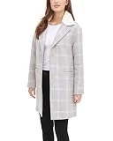 Wool Blend Sherpa Collar Top Coat