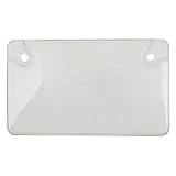 Custom Covers 92778 Clear Unbreakable Motorcycle License Plate Shield