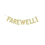 Farewell! Banner, Farewell/Goodbye/Retirement/Housing Moving/Job Changing Party Sign Decors