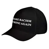 Hat Make Racism Wrong Again Black Adjustable Unisex Baseball Cap