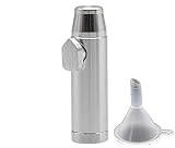 aiyuyu New Submarine Design Snuff Bottle More Easy Sniffer Premium Metal Snuff Bullet Spice Storage (Silver)