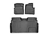 WeatherTech Custom Fit FloorLiner for Ford F-150-1st & 2nd Row (Black)