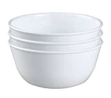 Corelle Coordinates Wh Corelle Livingware Super Soup/Cereal Bowl, 28 oz, Winter Frost White, Set of 3