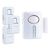 GE Personal Security Alarm Kit, Includes Deluxe Door Alarm with Keypad Activation and Window/Door Alarms, Easy Installation, DIY Home Protection, Burglar Alert, Magnetic Sensor, Off/Chime/Alarm, 51107