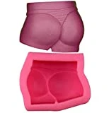 Nova-store 3D Lady Butt Shape Silicone Fondant Mold Chocolate Fondant Cake Decoration Baking Silicone Mould