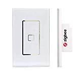 110-240V Smart ZigBee Light Switch compatible with Echo Plus, Hue Bridge, SmartThings, Lightify ZigBee Hub to Control Normal Lights, Home Automation and Voice Control