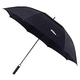 ACEIken Golf Umbrella Windproof Large 62 Inch, Double Canopy Vented, Automatic Open, Extra Large Oversized,Sun Protection Ultra Rain & Wind Resistant Stick Umbrellas (Black)