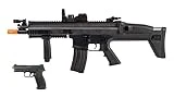 FN Airsoft Starter Kit Including FN SCAR AEG Electric Powered Gun with Hop-Up and FNS-9 Spring Pistol