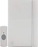 GE 19244 Wireless Door Chime with Grey Button, Melody White