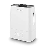 Aroma Room Humidifiers for Large Room, 5.5L Cool Mist Humidifier, 28dB Quiet Ultrasonic Humidifiers for Bedroom, Vaporizer w/Essential Oil Tray, Up to 50 Hrs Run Time, 360° Nozzle, Auto Shut-Off