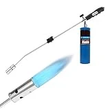 Weed Torch Propane Burner,Blow Torch,50,000BTU,Gas Vapor, Self Igniting, with Flame Control Valve and Ergonomic Anti-slip Handle