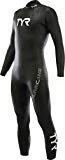 TYR Men's Hurricane Wetsuit Category 1, Black/White, Large