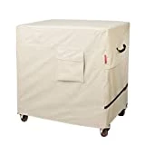 Porch Shield Waterproof 80-100 Qt Rolling Cooler Cart Cover Fits Most Patio Ice Chest Party Cooler Upto 43L x 22W x 32H inch