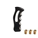 JGR Universal Gun Grip Handle Shift Knob Manual Gearbox Screw On For Dodge Magnum Ford Honda Mazda Mitsubishi Nissan Subaru Toyota Jeep Jaguar Acura Hundai Datsun Isuzu Ferrari Scion (BLACK)
