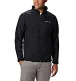 Columbia Men's Size Ascender Softshell Jacket, Water & Wind Resistant, Black, 3X Tall