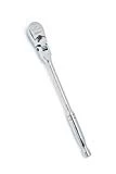 GearWrench 81215P 120XP Full Polish Flex Teardrop Ratchet, 3/8-Inch