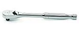 GearWrench 81211F 3/8-Inch Drive Full Polish Teardrop Ratchet with 84T