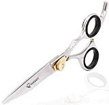 Ruvanti Professional Razor Blades Hair Scissors - Barber Hair Cutting Scissors - 6.7' Premium J-2 Stainess Steel Hair Shears - Hairdresser Scissor/Barber Scissors With Screw (Cutting)