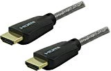 GE HDMI Cable, Premium, Ethernet, HDMI Certified, 6 Foot HDMI, Ultra HD, Full HD 1080P, HDR Capable, 18 Gbps 4K 60Hz HDMI, Smart TVs, Roku, Fire Stick, Streaming Devices, Blu Ray, Cable, 33518