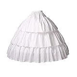 BEAUTELICATE Girls Petticoat 100% Cotton Crinoline Underskirt for Kids Flower Dress Slips Style2 22'