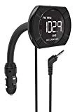 SCOSCHE FMTD13 TUNEIT Universal 12V Digital FM Stereo Transmitter with Integrated Aux 3.5mm Cable for Smartphones, MP3 Players, Apple iPod and More Music Devices in Black