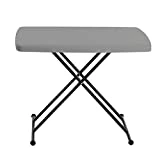 Iceberg 65491 Indestructible Too 1200 Series Resin Personal Folding Table 30 x 20 Charcoal