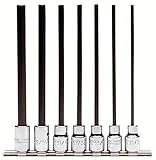 Stanley Proto J4990-7XL 3/8-Inch Drive Extra Long Hex Bit Set, 7-Piece