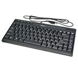 SIIG USB Mini Multimedia Keyboard - Ultra-slim - 0.875' Thick - Water-resistant - QWERTY Keyboard Layout - Five Hotkeys for Internet, e-mails and Multimedia Functions