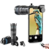 Apexel High Power 28x HD Phone Telephoto Lens with Remote Shutter Works with iPhone X/XR Samsung Pixel Android Any Smartphones