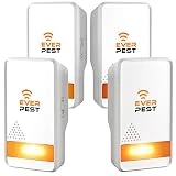 Pest Control Ultrasonic Repellent - Easy Humane Way to Repel Rodents, Ants, Cockroaches, Bed Bugs, Mosquitoes, Flies, Spiders Bats - Eco Friendly Safe for Humans Pets