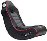 X Rocker 5172601 Surge Bluetooth 2.1 Sound Gaming Chair, Black with Red Piping