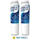 AQUACREST FQSLF NSF 401,53&42 Certified to Reduces Lead, Chlorine, Taste & Odor, Cyst, Benzene and More, Compatible with GE FQSLF (1 Set)