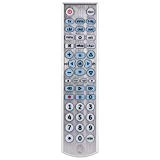 GE Universal Remote Control, Backlit, Big Button, for Samsung, Vizio, Lg, Sony, Sharp, Roku, Apple TV, RCA, Panasonic, Smart TVs, Streaming Players, Blu-Ray, DVD, Simple Setup, 6-Device, Silver, 33712