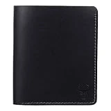 Minimalist Wallets for Men, Genuine Leather Wallets, Mens RFID Blocking, Mens Wallet, Front Pocket Wallet, Slim Vertical Wallet, Bifold Purse, Credit Card Holder - Jet Black VT
