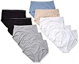 Hanes Women's Pure Bliss Brief Panty 10-Pack, Assorted, 7