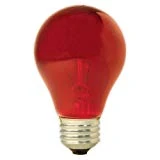 GE Lighting 49727 25-Watt A19 Party Light, Red