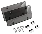 BLVD-LPF OBEY YOUR LUXURY Tinted Clear Smoked Unbreakable License Plate Shields - 2-Pack Novelty/License Plate Tint Smoke Bubble Covers
