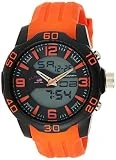 U.S. Polo Assn. Sport Men's US9476 Analog-Digital Watch With Orange Silicone Band